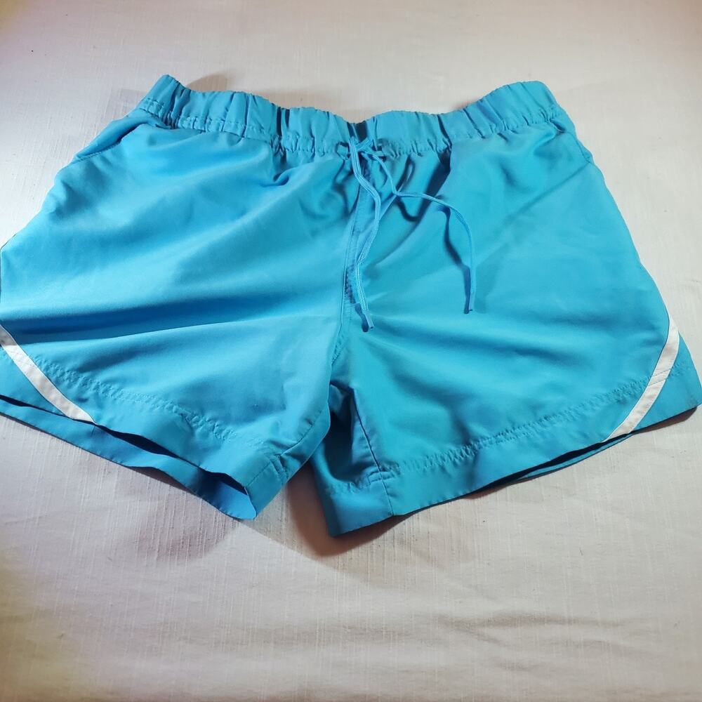 BCG Mens Running Shorts Size XL Blue Workout Athletic Gym Pockets 6 In Inseam